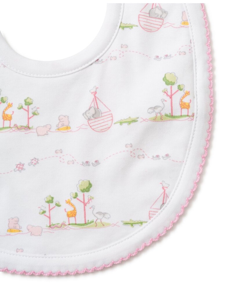 Noah's Print Bib {Pink}