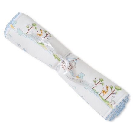 Noah's Print Burp {Light Blue}