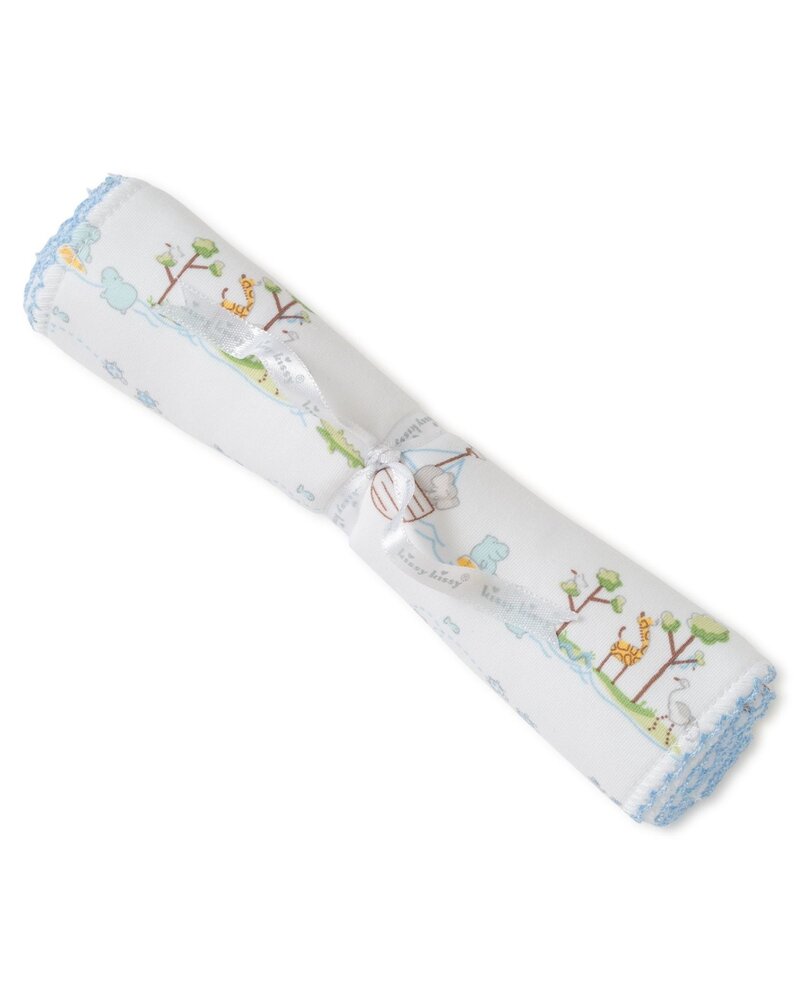 Noah's Print Burp {Light Blue}