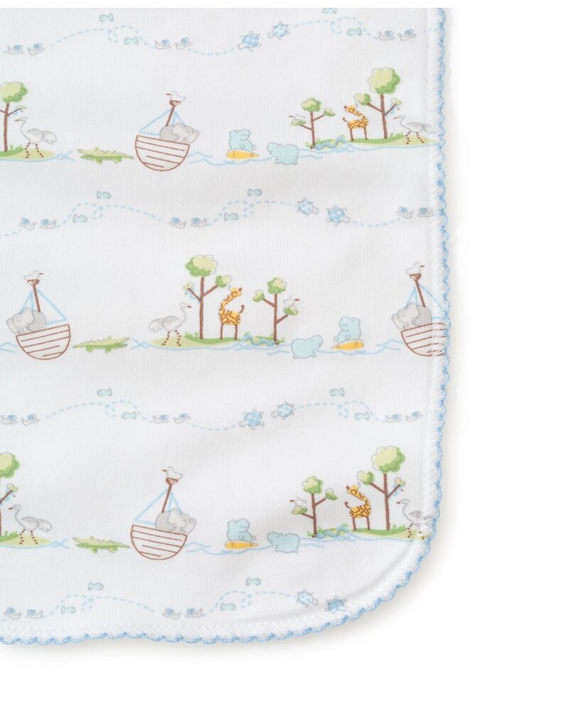 Noah's Print Burp {Light Blue}