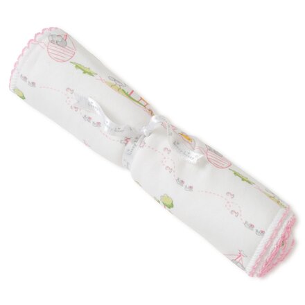 Noah's Print Burp {Pink}