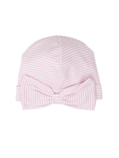 Bow Stripes Hat {Wht/Pink}