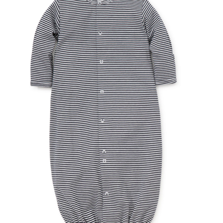 Stripes Convertible Gown {White/Navy}