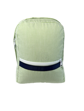 *NEW* Seersucker Backpack {Grasshopper}  Small