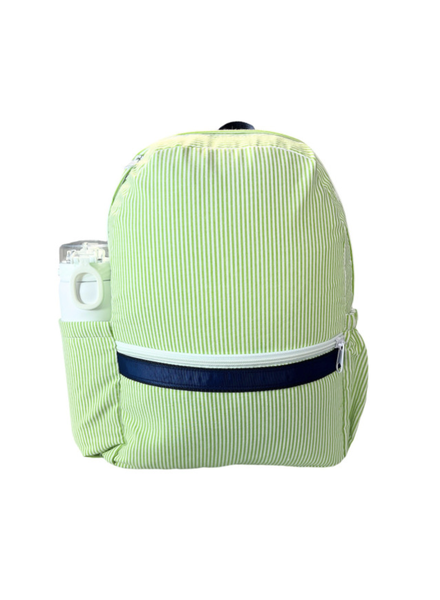 *NEW * Seersucker Backpack w/ Pockets {Grasshopper}