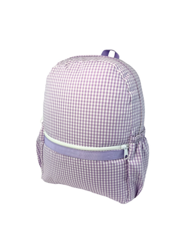 *NEW * Gingham Backpack w/ Pockets {Lilac}