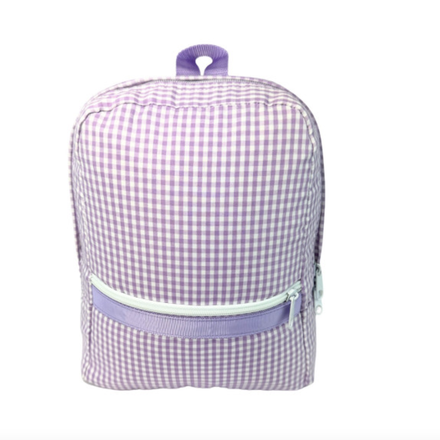 *NEW* Gingham Backpack {Lilac}  Small