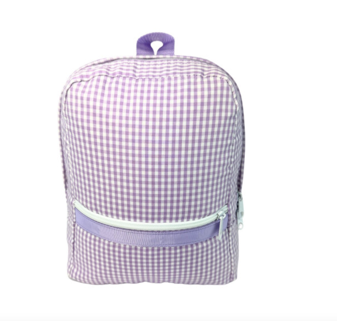 NEW Gingham Backpack Lilac Small Ethan s Closet Children s Boutique Little Feet