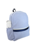 *NEW * Seersucker Backpack w/ Pockets {Navy/White}