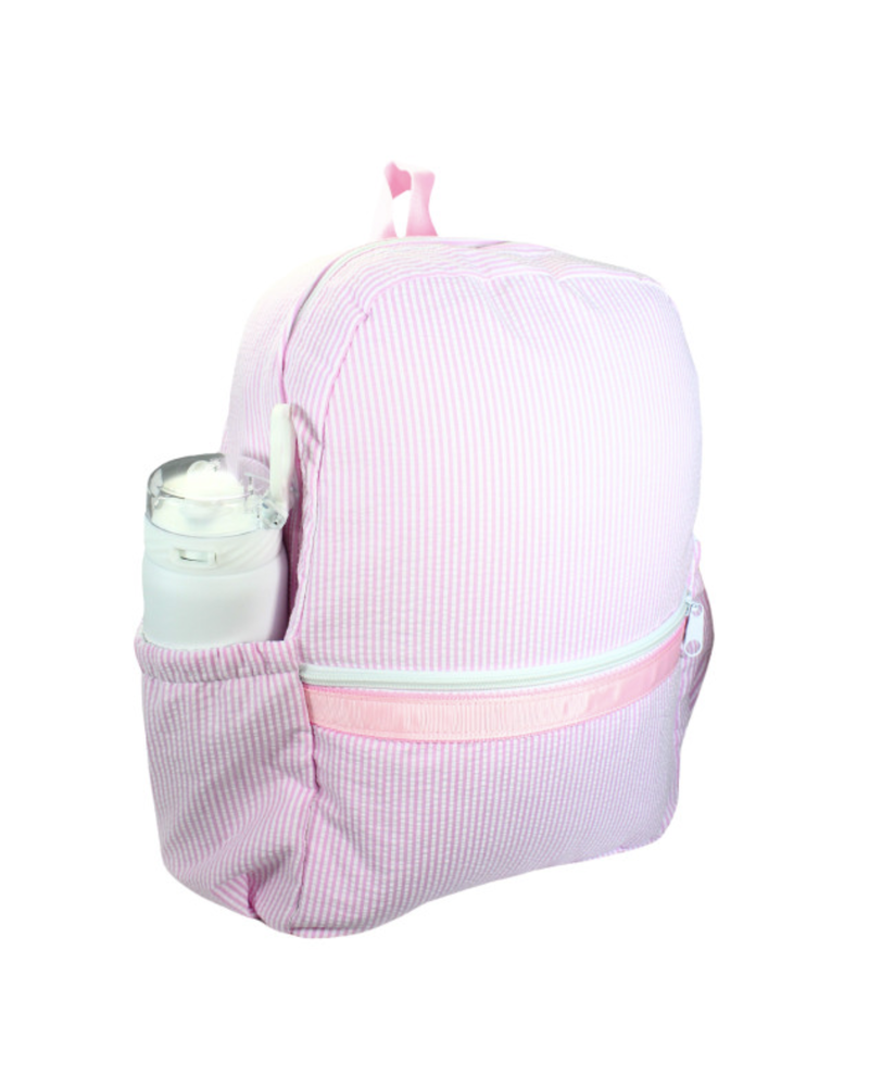 Seersucker Backpack {Pink}