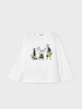 Mayoral Dog Print L/S T-Shirt {Off-White}