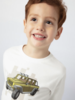 Mayoral L/S Jeep T-Shirt {Ivory}