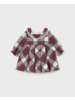 Mayoral Plaid Ruffle Collar Dress {Red/Nvy/Grn}