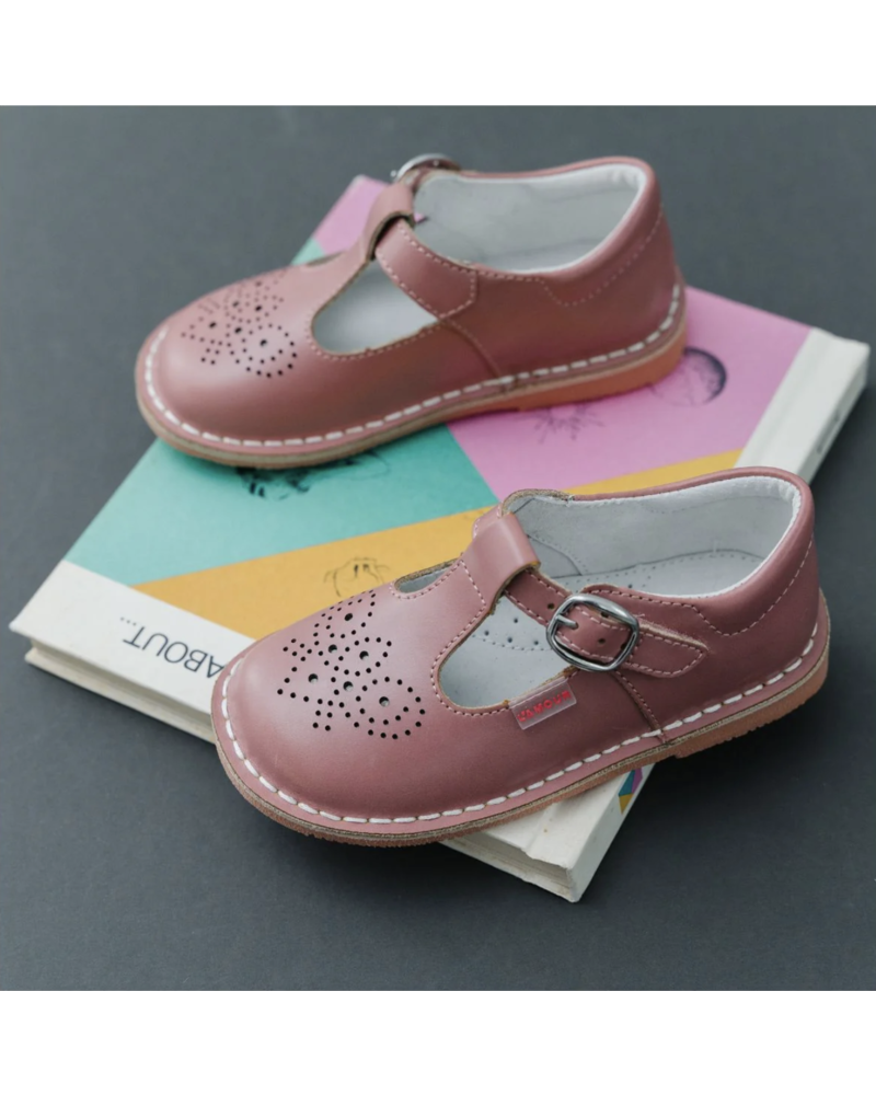 766RS Ollie T-Strap MJ {Vintage Rose}