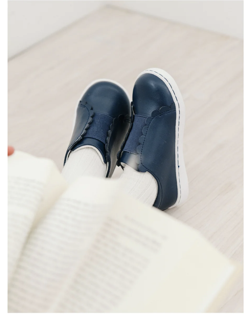 Phoebe Elastic Slip On {Navy}