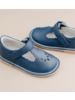 Angie Scalloped T-Strap MJ {Navy}