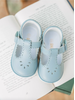 Dottie Scalloped Perforated MJ {Dusty Blue}