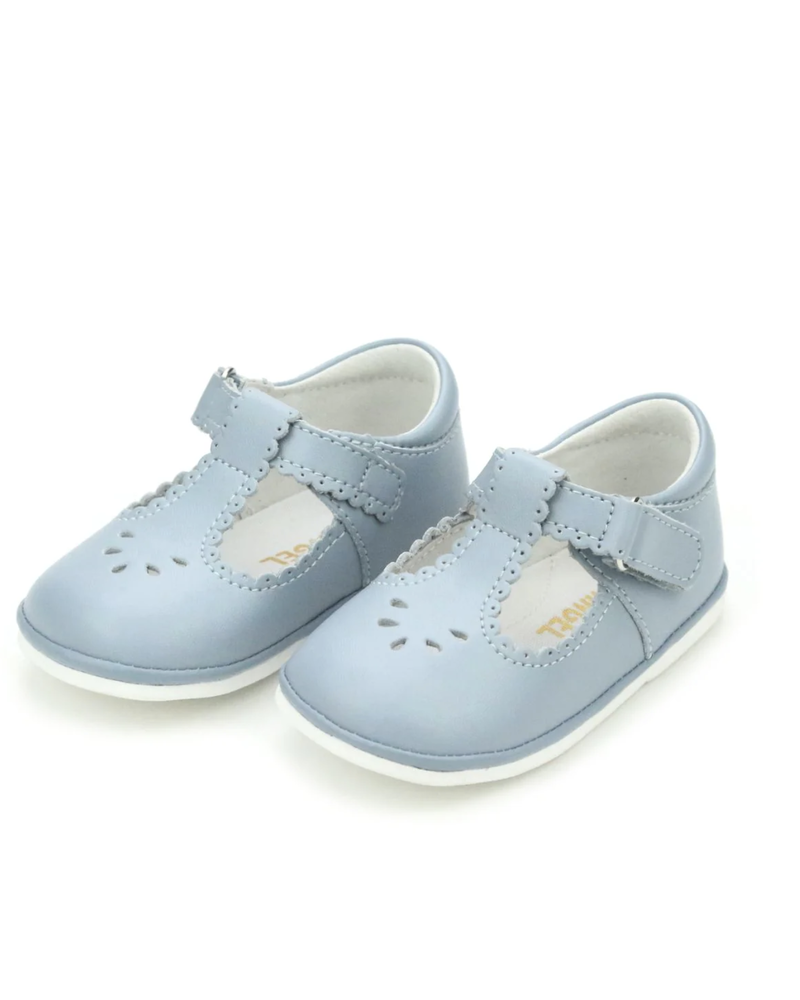 Dottie Scalloped Perforated MJ {Dusty Blue}