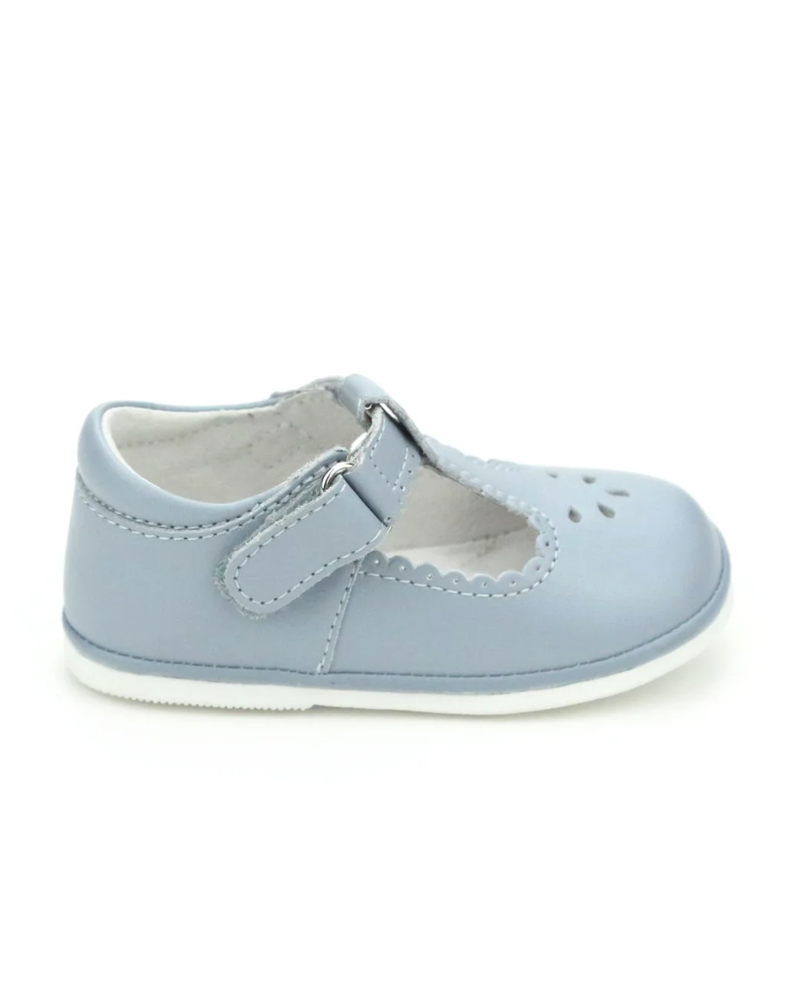 Dottie Scalloped Perforated MJ {Dusty Blue}