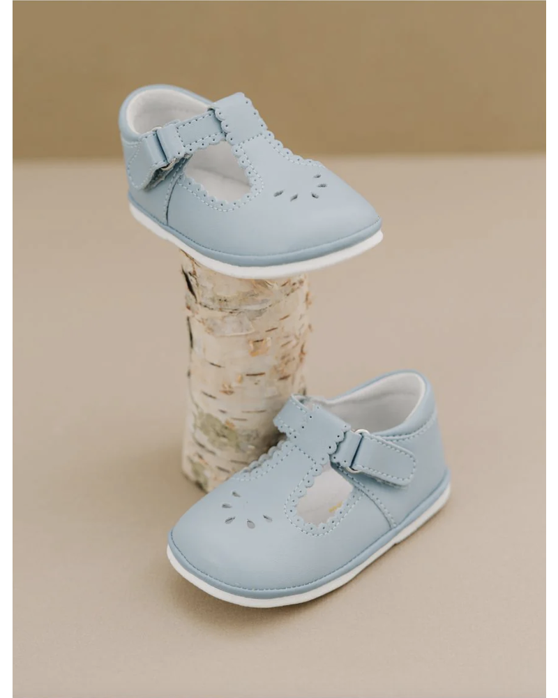 Dottie Scalloped Perforated MJ {Dusty Blue}
