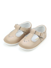 Dottie Scalloped Perforated MJ {Latte}
