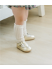 Dottie Scalloped Perforated MJ {Gold}