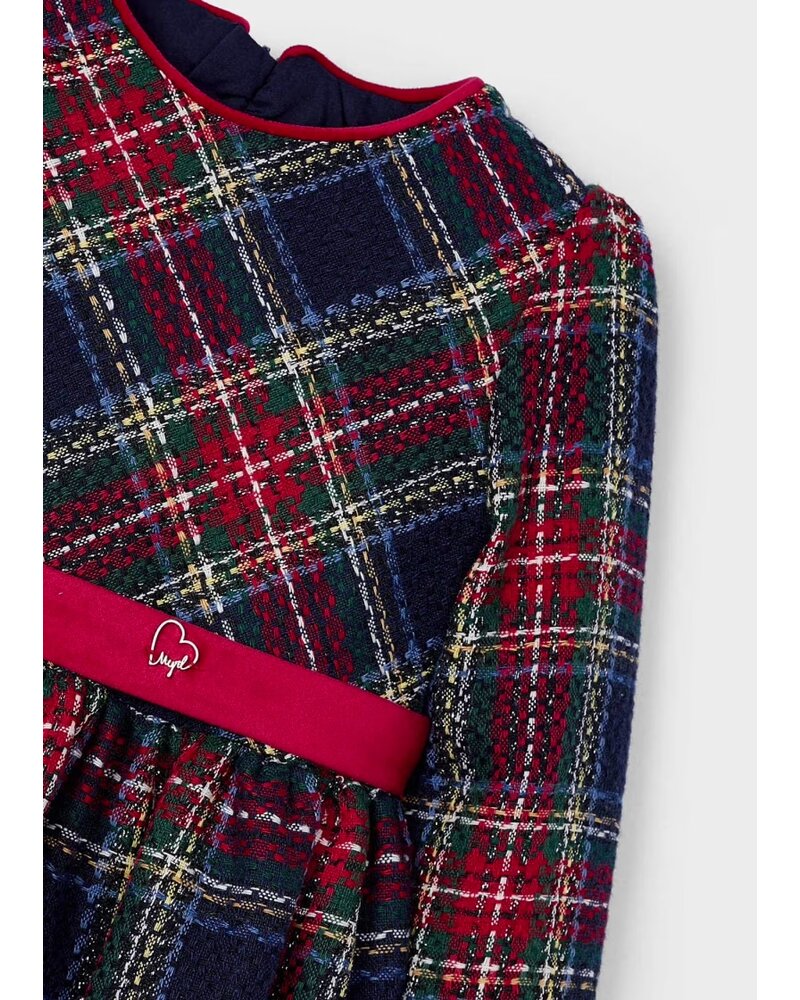 Mayoral Plaid Dress {Nvy/Red/Grn}