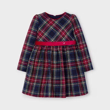 Mayoral Plaid Dress {Nvy/Red/Grn}