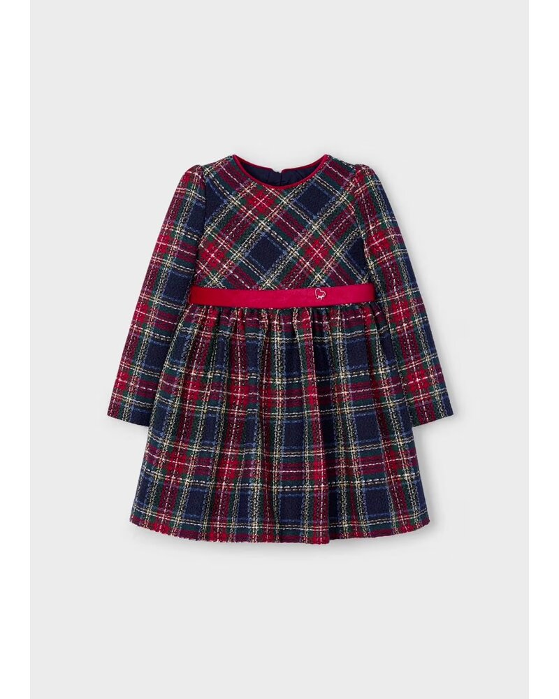 Mayoral Plaid Dress {Nvy/Red/Grn}