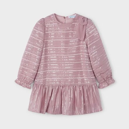 Mayoral Sequin Bow Dress {Rose}