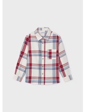 Mayoral L/S Plaid Shirt {Red/Blue/Wht}