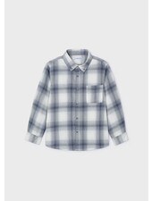 Mayoral L/S Plaid Shirt {Blue/Ivory}