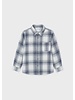 Mayoral L/S Plaid Shirt {Blue/Ivory}