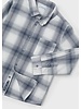 Mayoral L/S Plaid Shirt {Blue/Ivory}