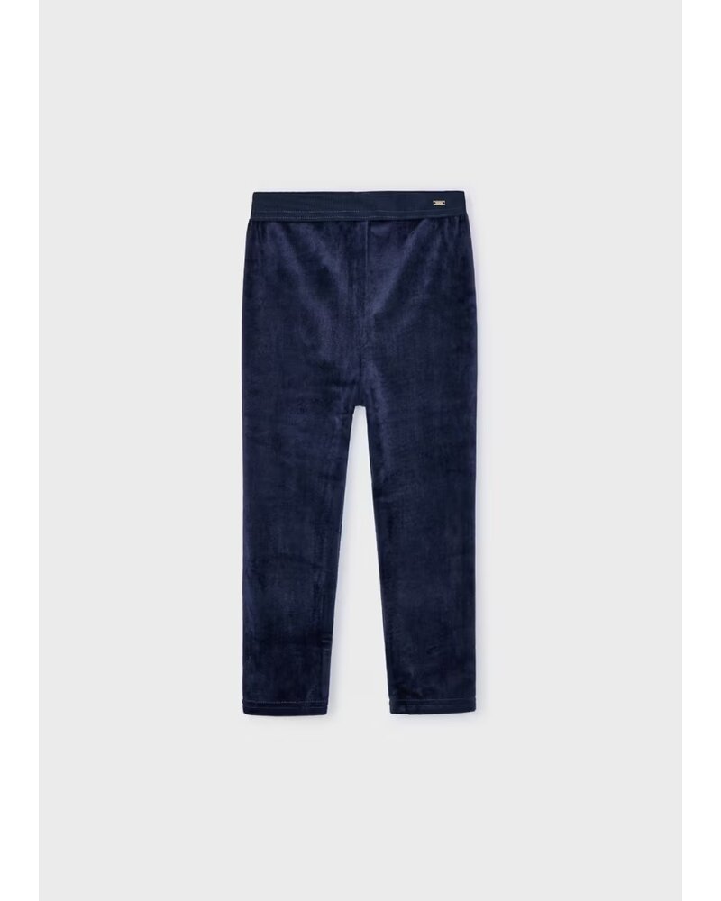 Mayoral Velvet Leggings {Navy}