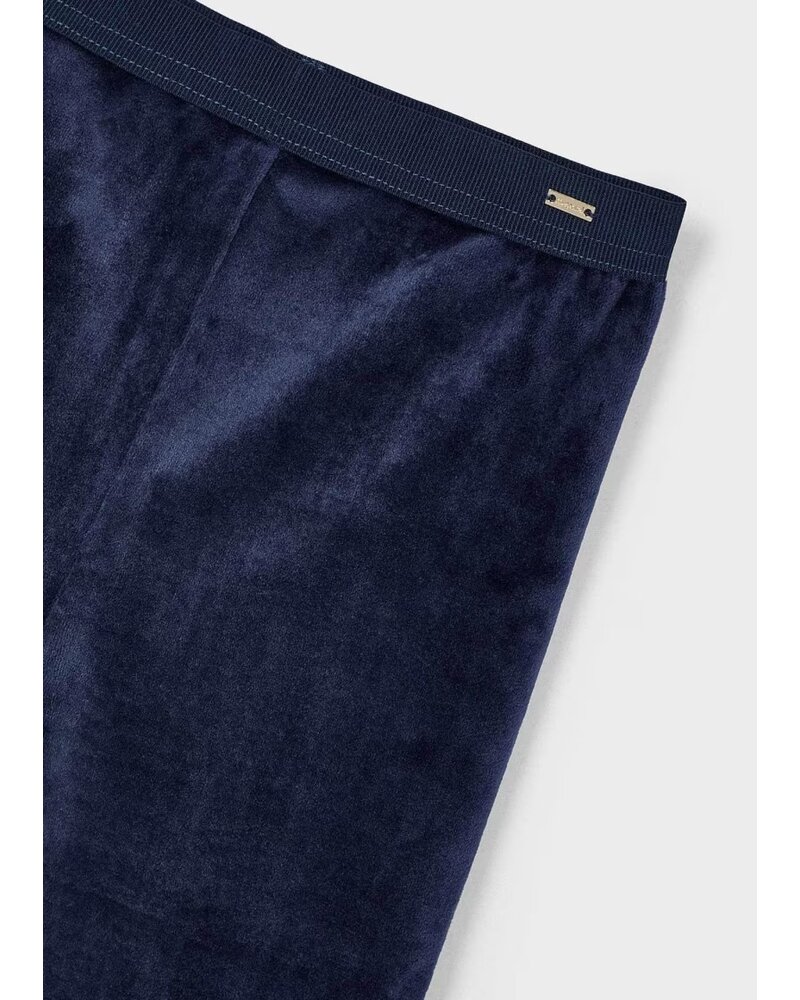 Mayoral Velvet Leggings {Navy}