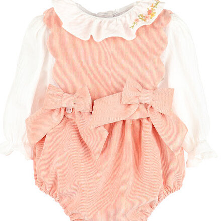 Sophie & Lucas Pumpkin Cord Bubble Set {Coral}