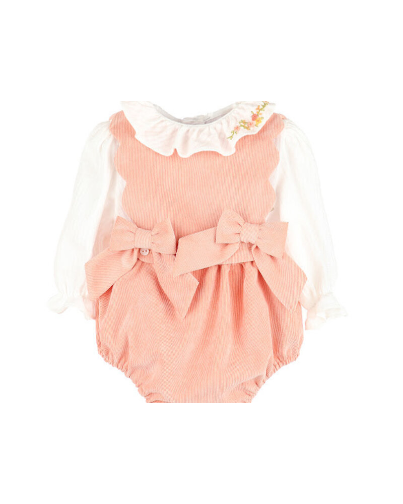 Sophie & Lucas Pumpkin Cord Bubble Set {Coral}