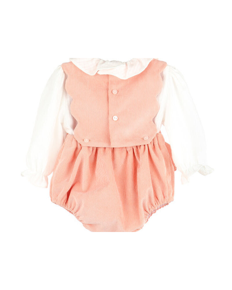 Sophie & Lucas Pumpkin Cord Bubble Set {Coral}