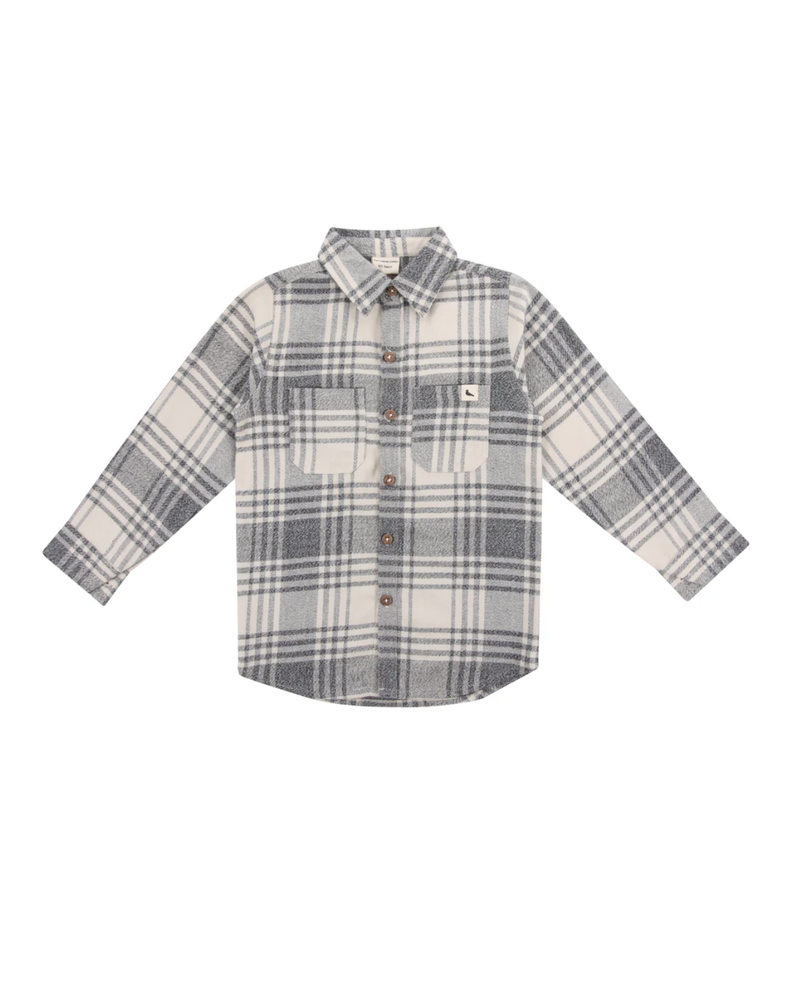 Turtledove London Brushed Check Set {Ivory/Blue}