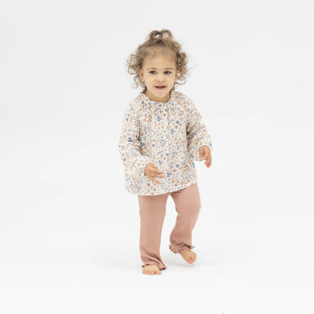 Angel Dear Western Floral Little Hippie Blouse w/ Leggings