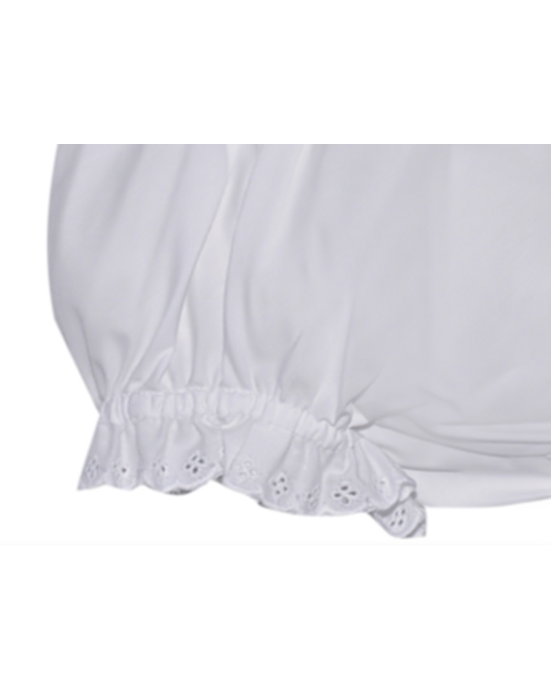 Baby Sen by Remember Nguyen Diaper Cover w/ Lace {White} Monogrammable