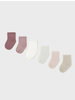 Mayoral Set of 6 Socks {Pink/Ivory/Gray}