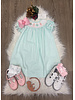 Emma Ornament Smock Bishop Dress {Mint}
