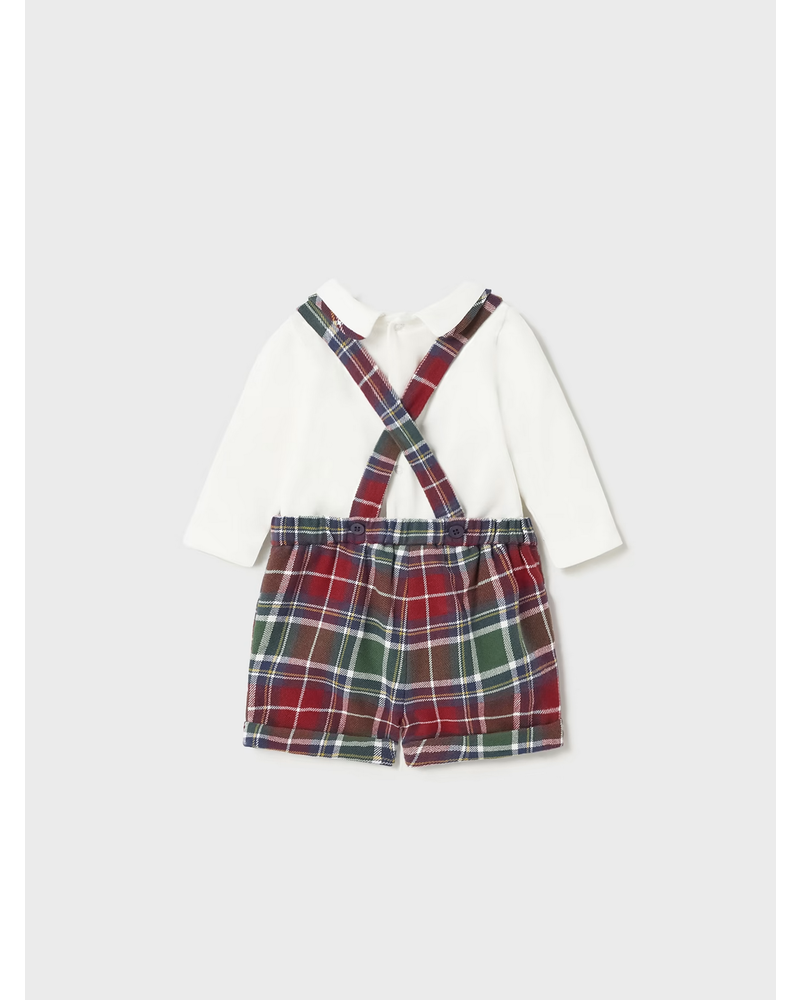 Mayoral Plaid Short Set {Red/Grn/Nvy} F23