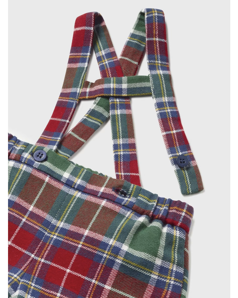Mayoral Plaid Short Set {Red/Grn/Nvy} F23