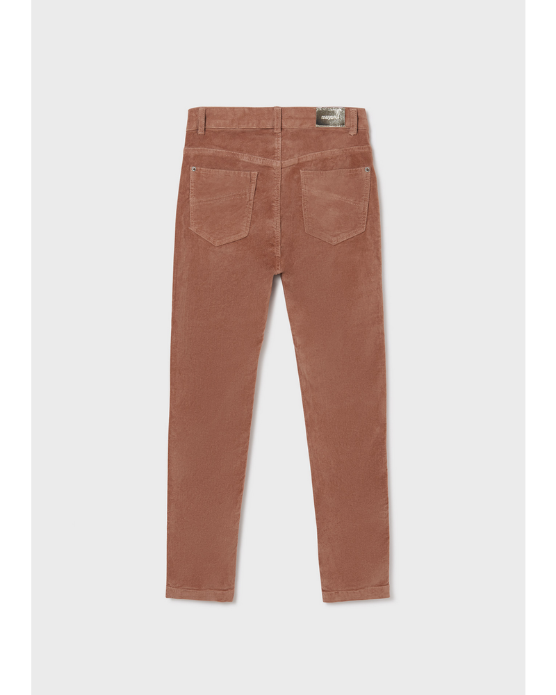 Mayoral Checked Overshirt w/ Suede Pant Set {Rose}