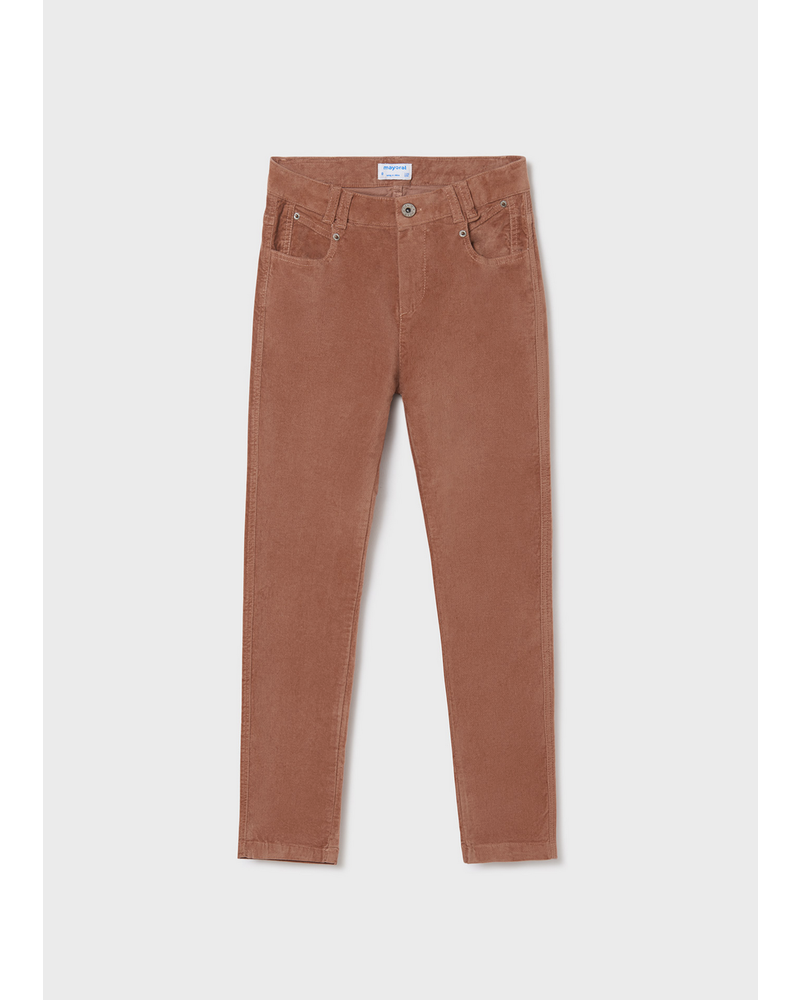 Mayoral Checked Overshirt w/ Suede Pant Set {Rose}