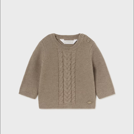 Mayoral Cableknit Sweater {Almond}