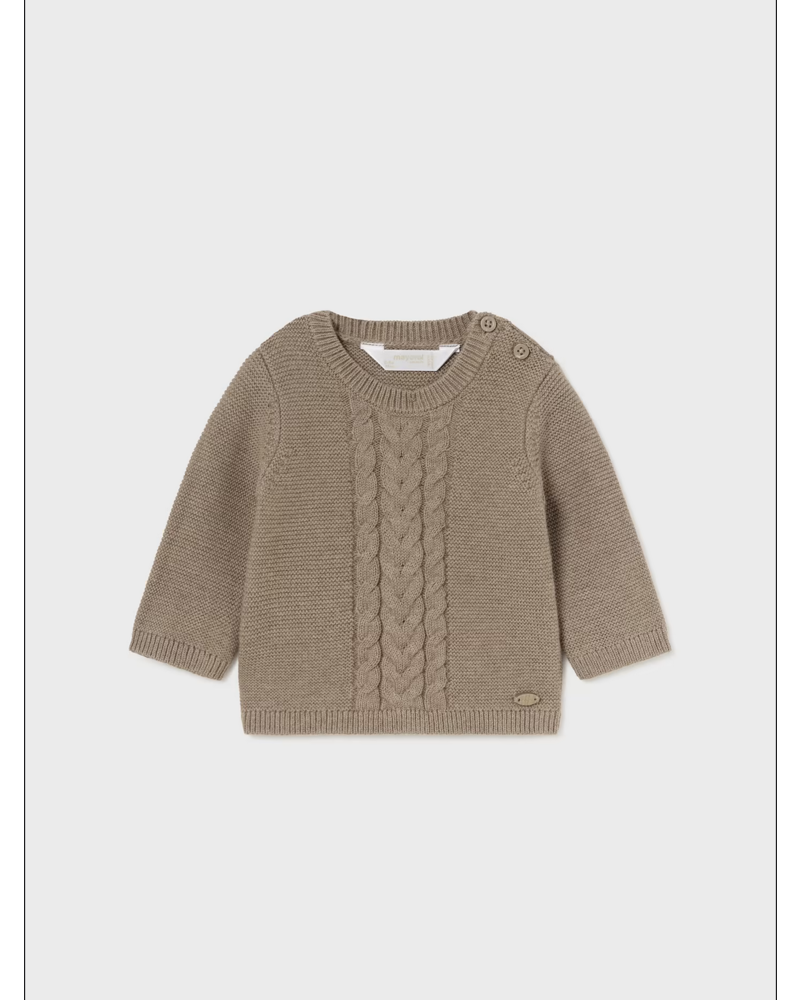 Mayoral Cableknit Sweater {Almond}